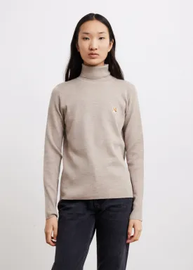 Fox Head Patch Fitted Turtleneck