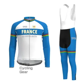 France Retro Long Sleeve Cycling Kit