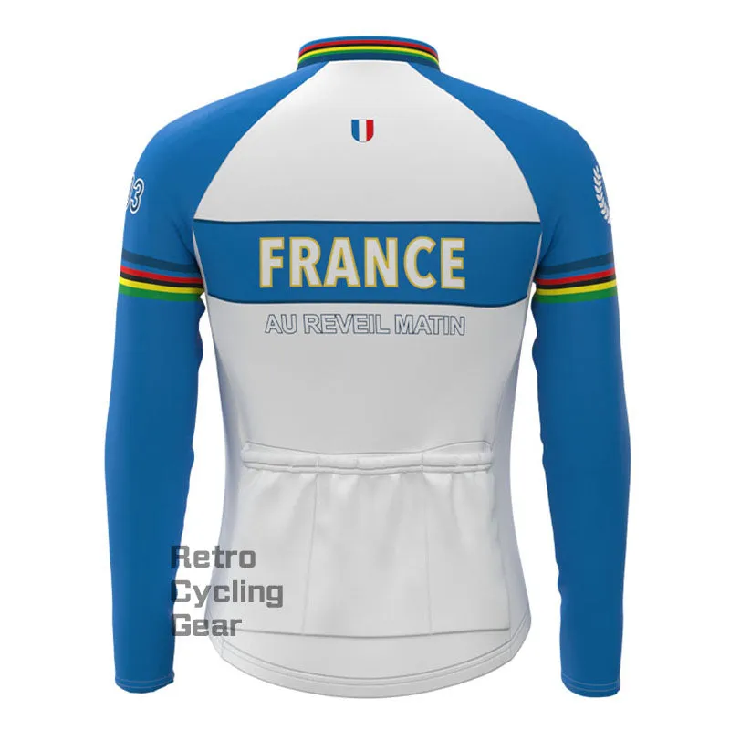 France Retro Long Sleeve Cycling Kit