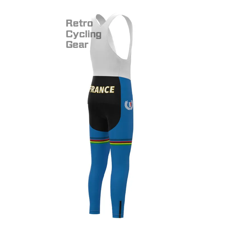 France Retro Long Sleeve Cycling Kit