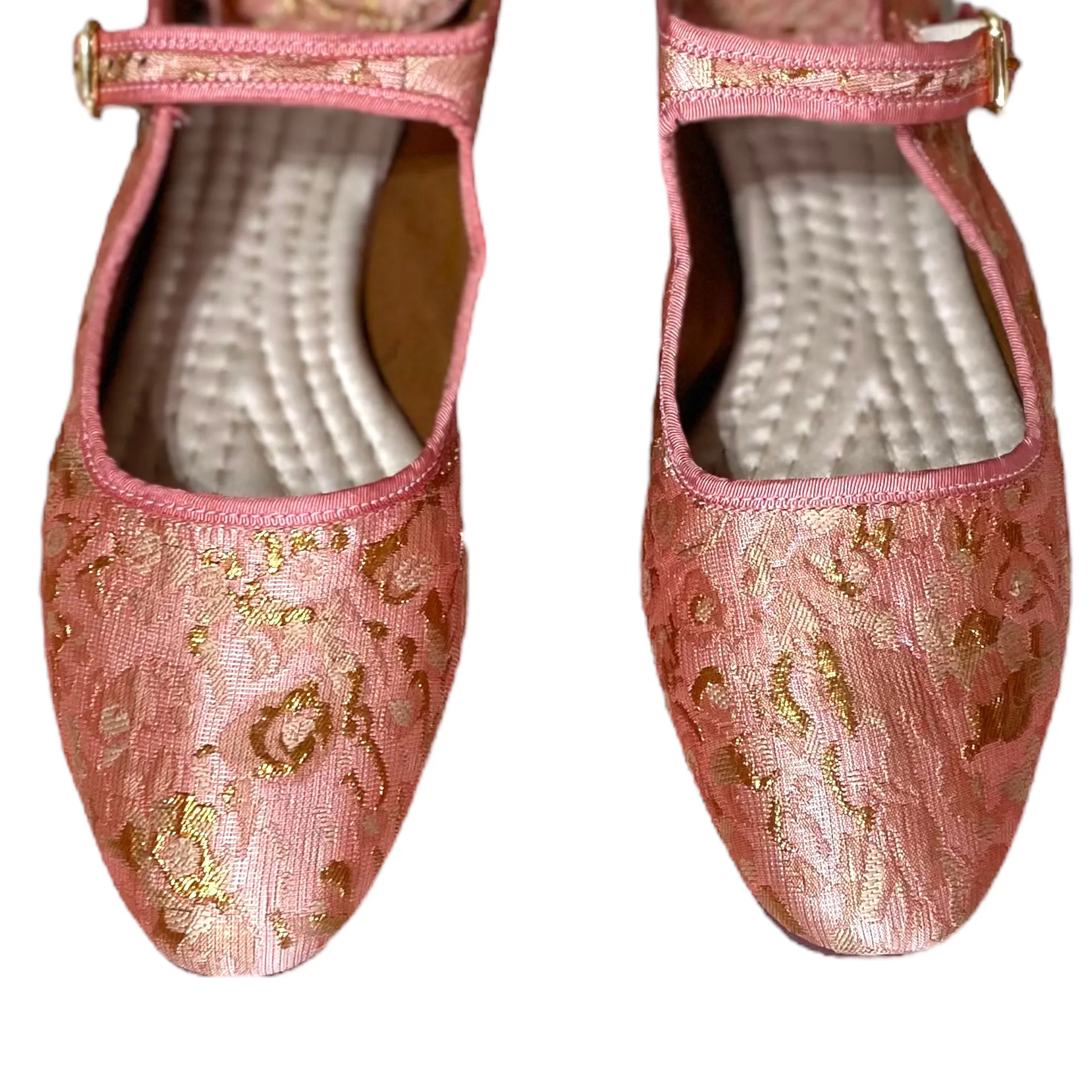 Free People Pink Lace Mary Jane Loafers