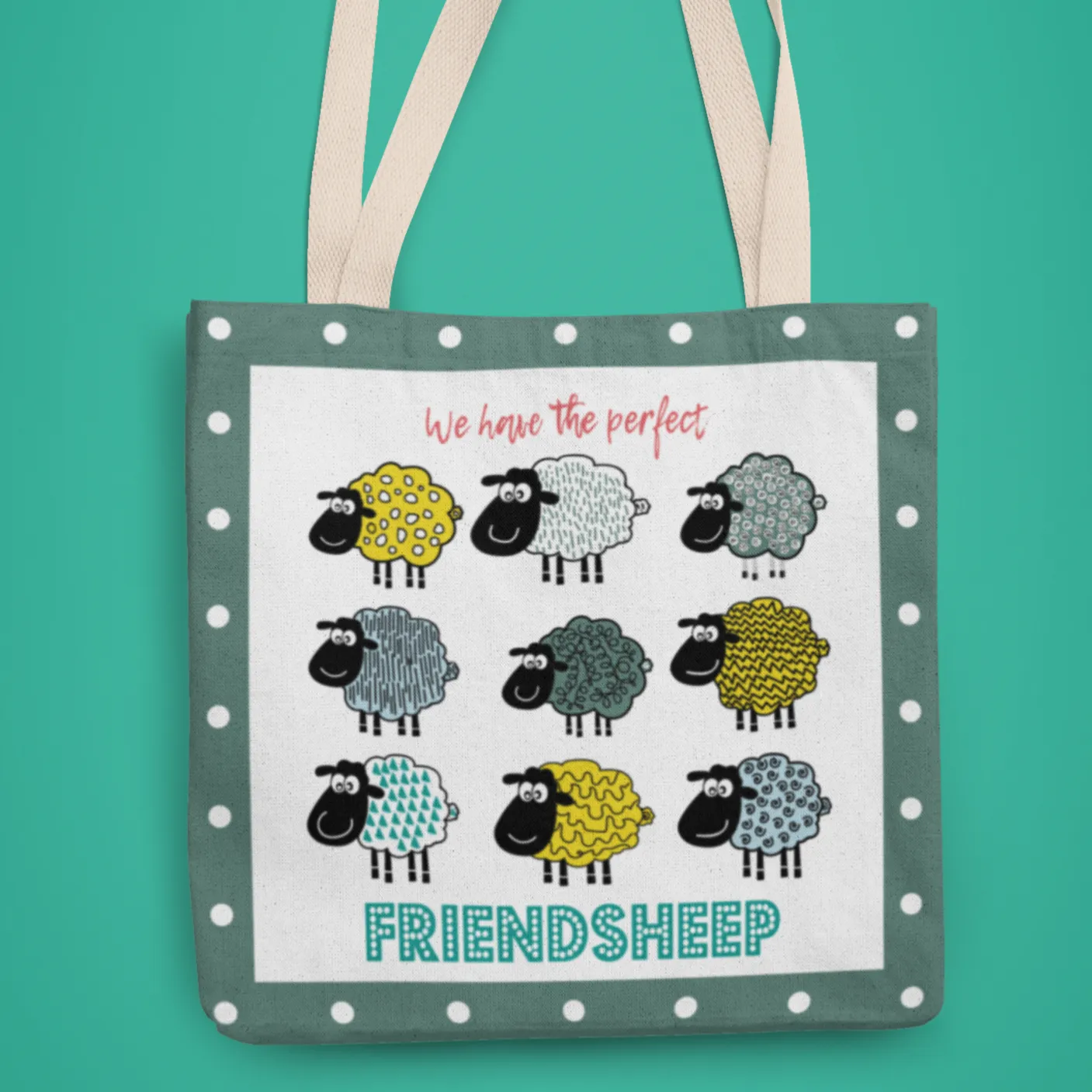 Friendsheep Canvas Bag