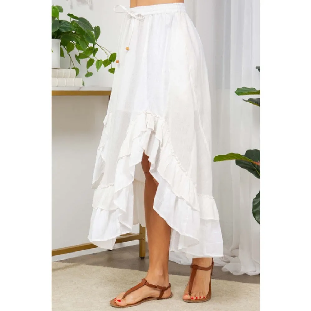 Frill Paradise Midi Skirt