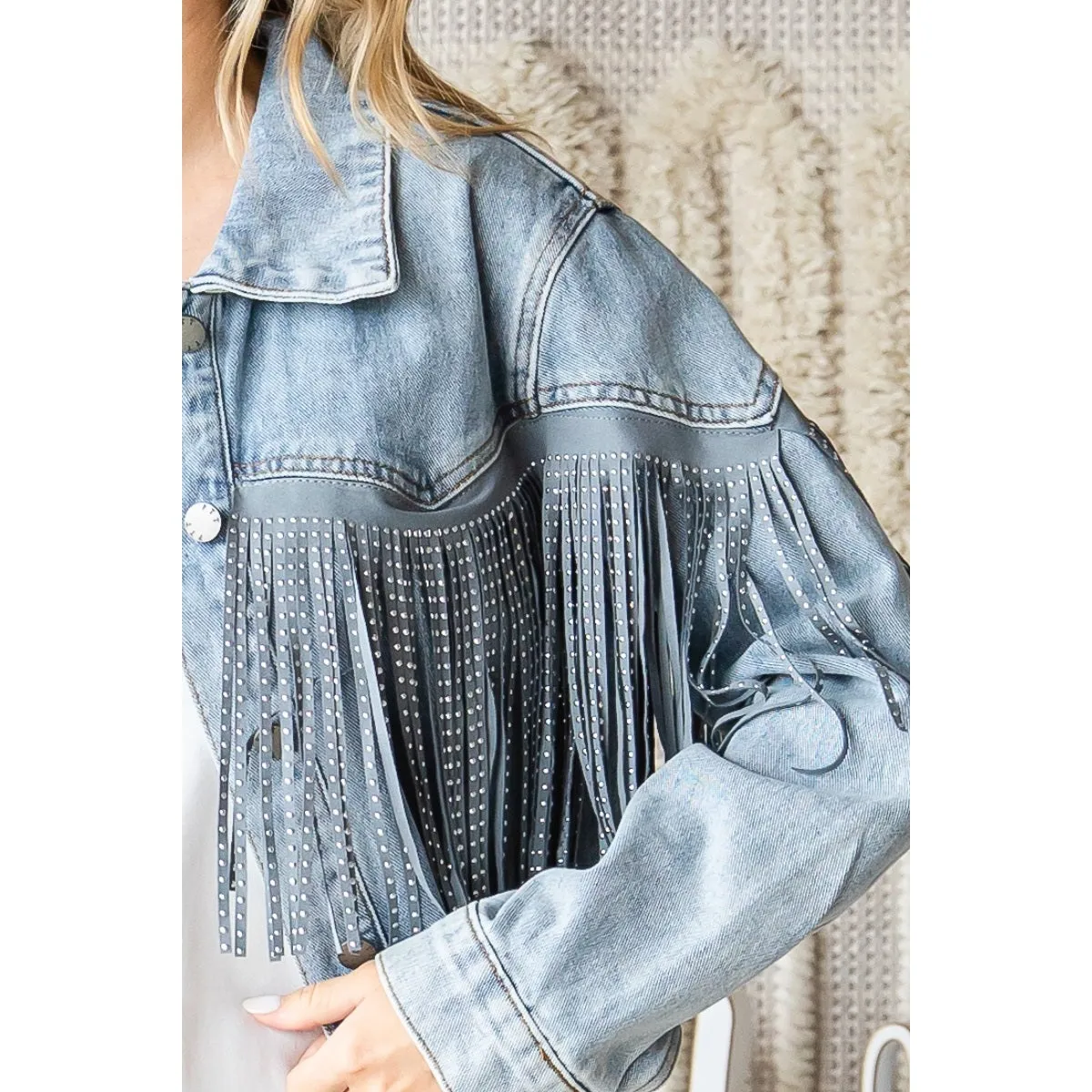 Fringed Denim Jacket