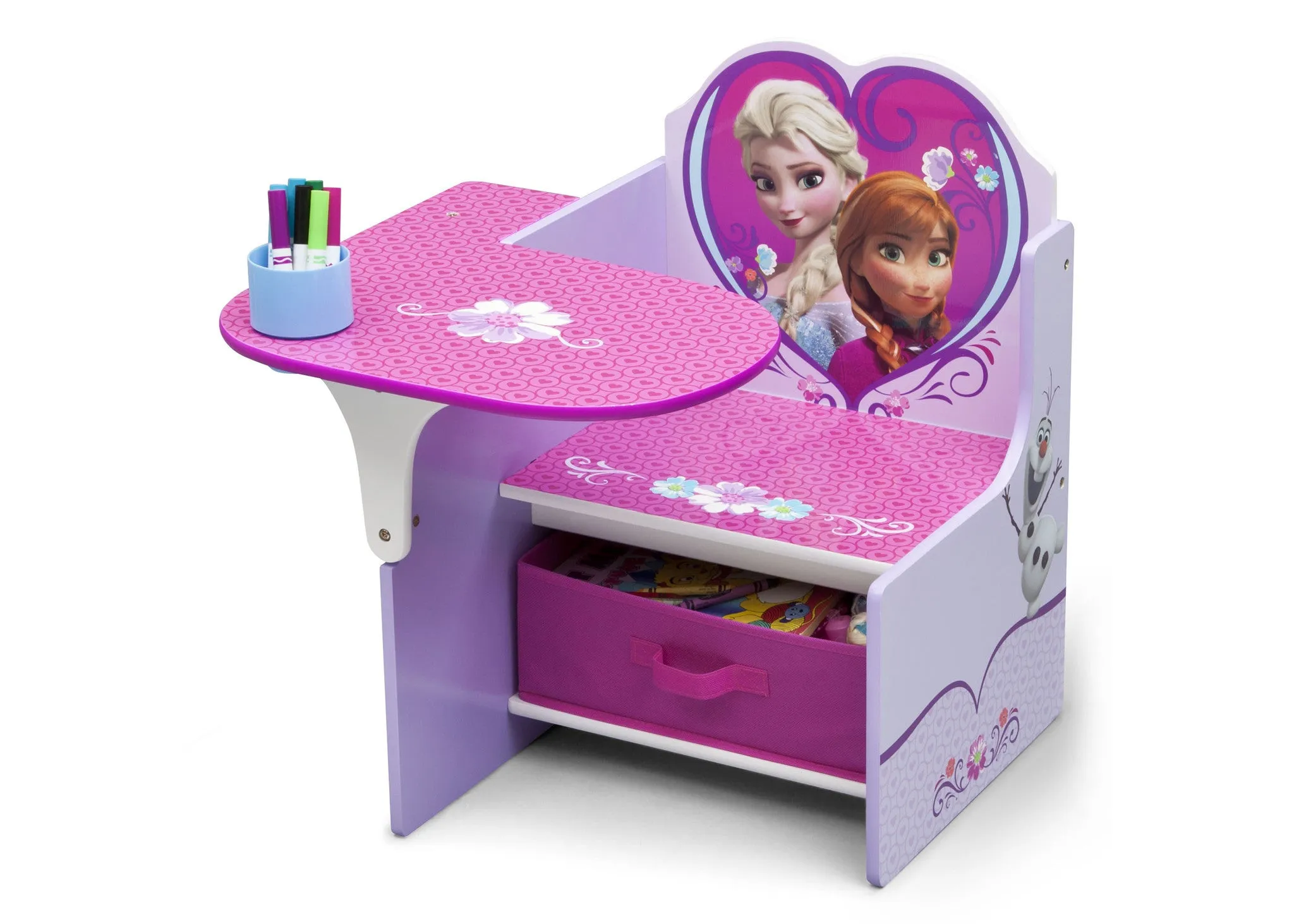 Frozen Chair Desk with Storage Bin