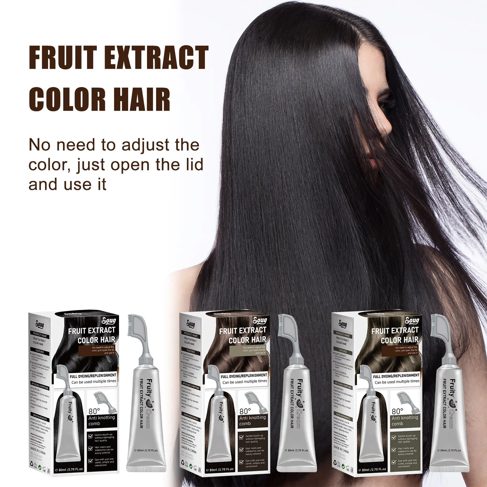 Fruits And Vegetables Hair Dye Plants Without Stimulation