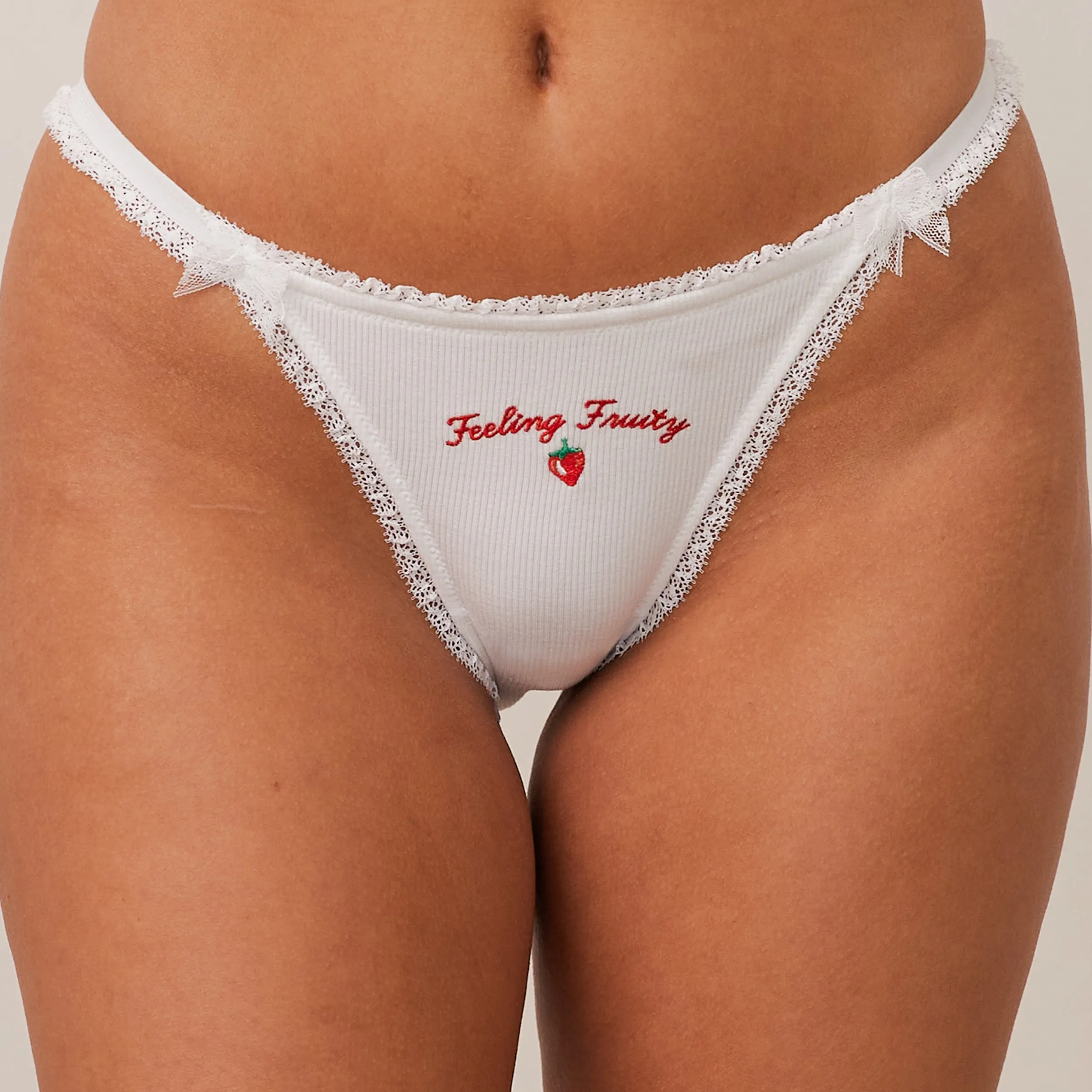 Fruity 'Feeling Fruity' Culotte - Blanc