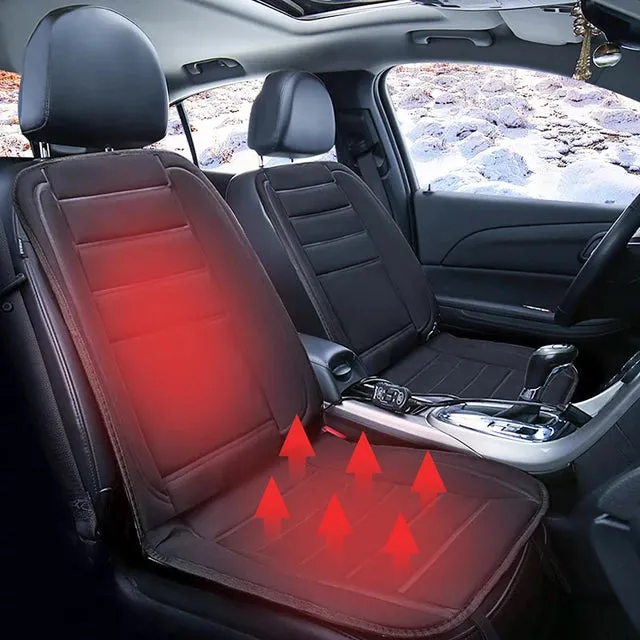 Full Coverage Heated Winter Car Seat Warmer Cushion Pad