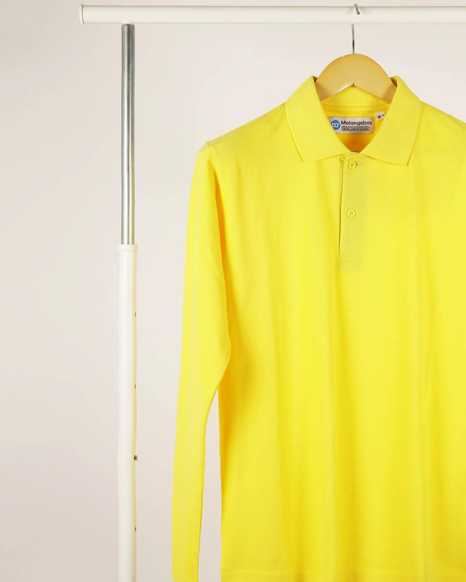 Full Sleeves Polo: Lemon Yellow