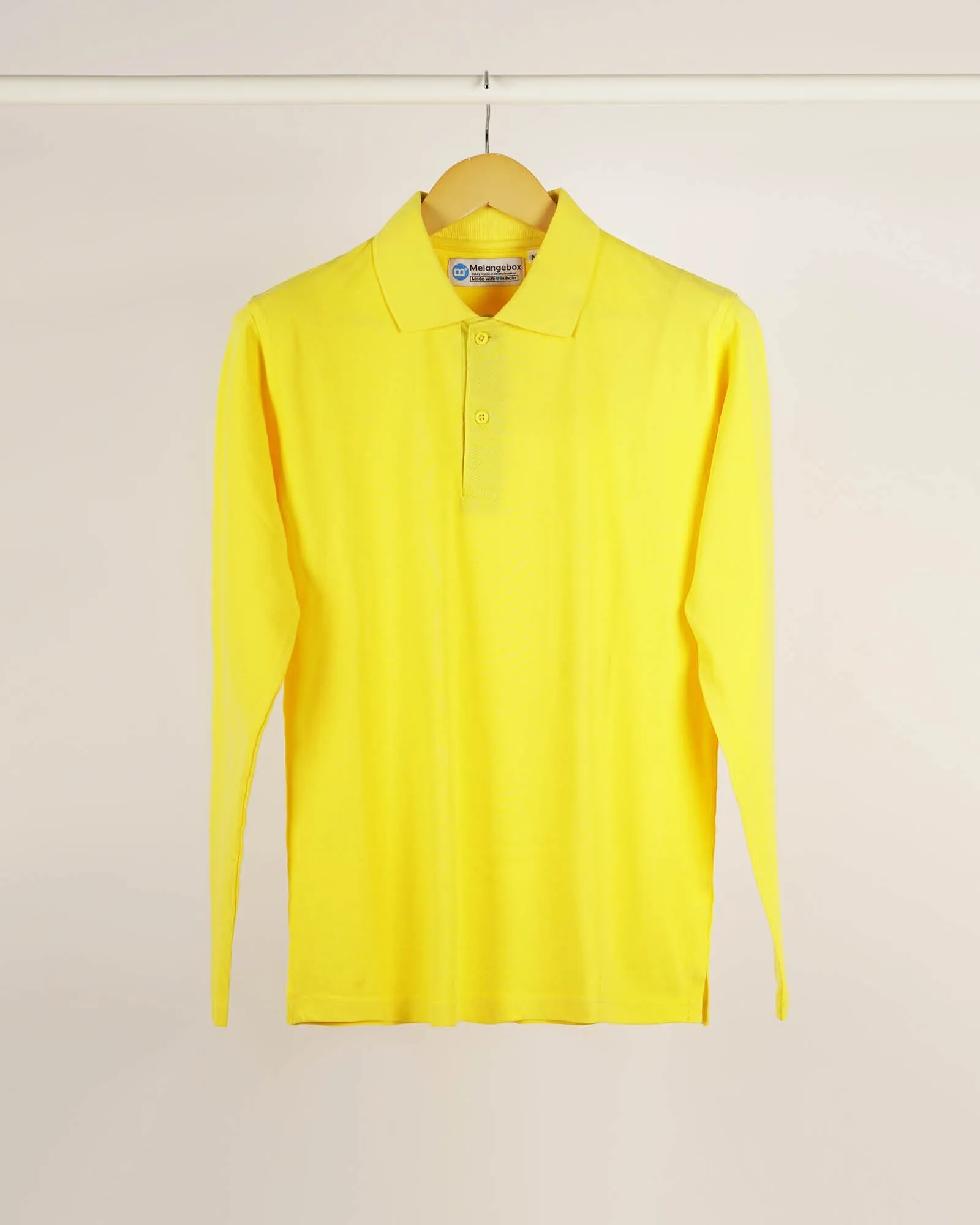 Full Sleeves Polo: Lemon Yellow