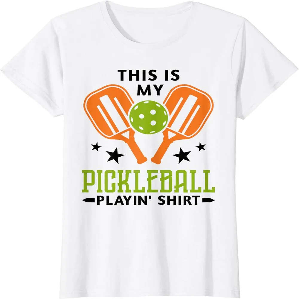 Funny Pickleball Playin' Graphic Women Men Pickleball Player T-Shirt