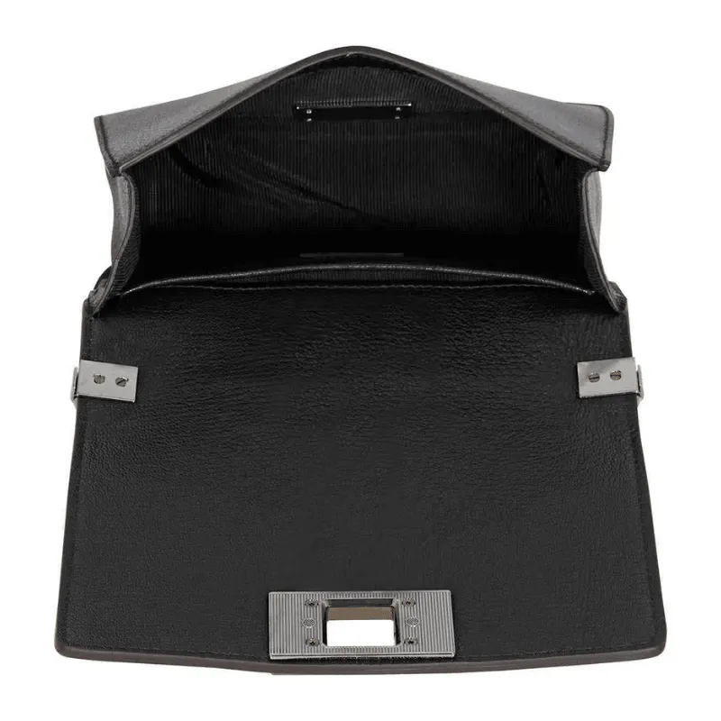 Furla Miss Mimi Small Suede Crossbody Bag - Nero