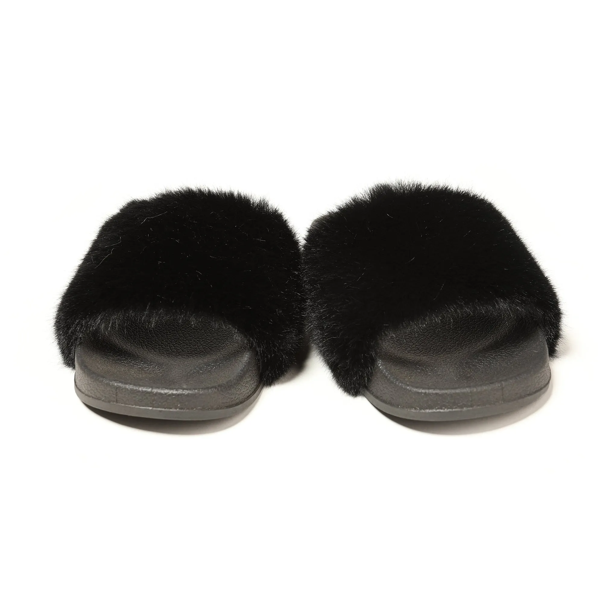 Furry Slides Sandals (Flat)