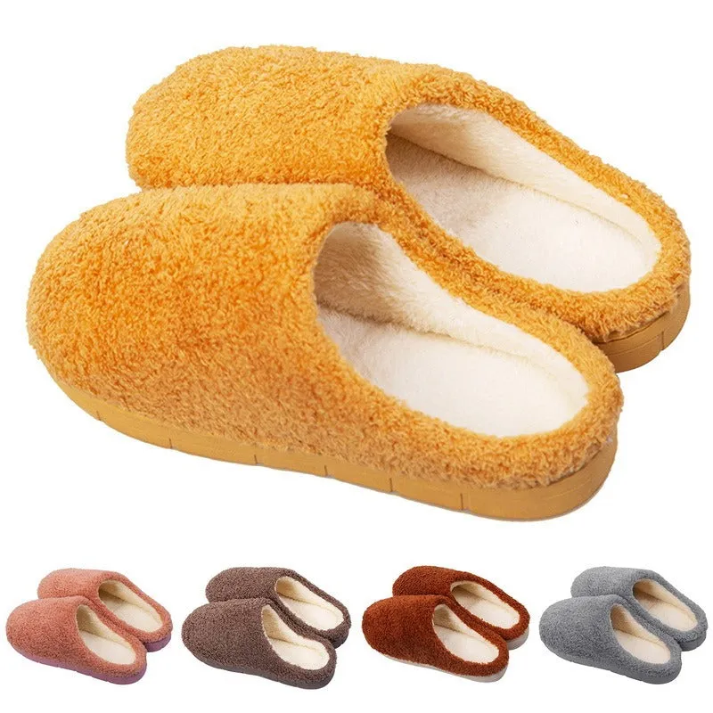 Furry Slippers Soft Winter Bedroom Slippers Women