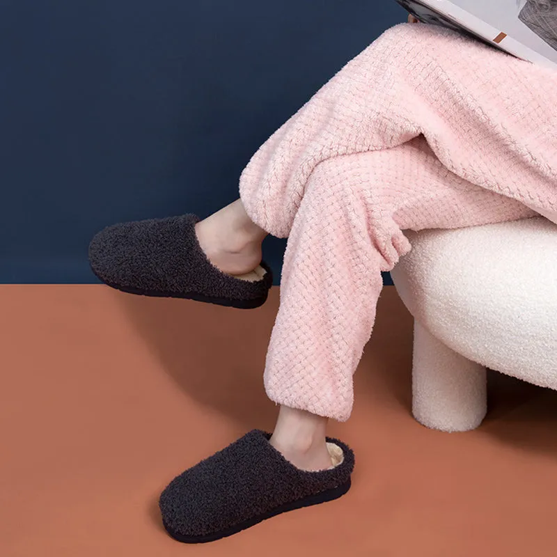 Furry Slippers Soft Winter Bedroom Slippers Women