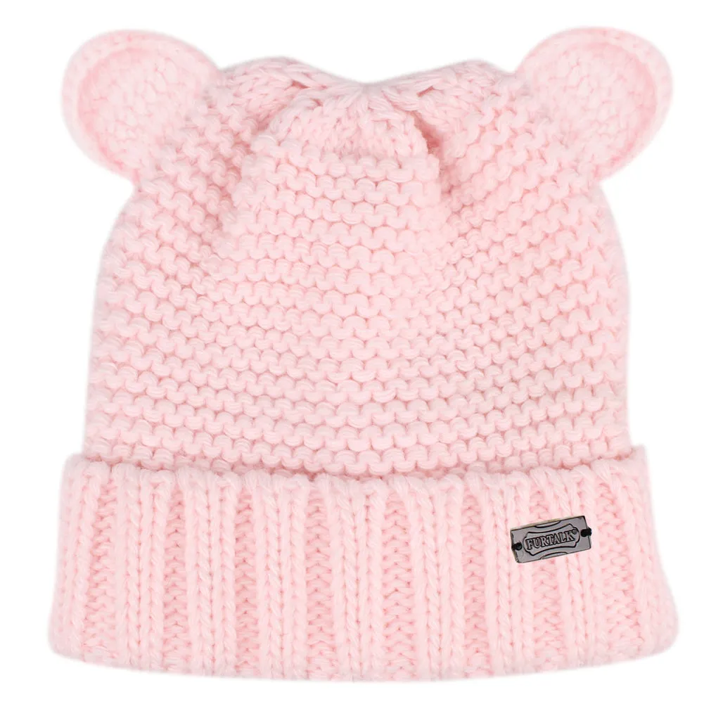 FURTALK Winter Kids Bear Ear Beanie Hats  Drop Shipping HTWL083