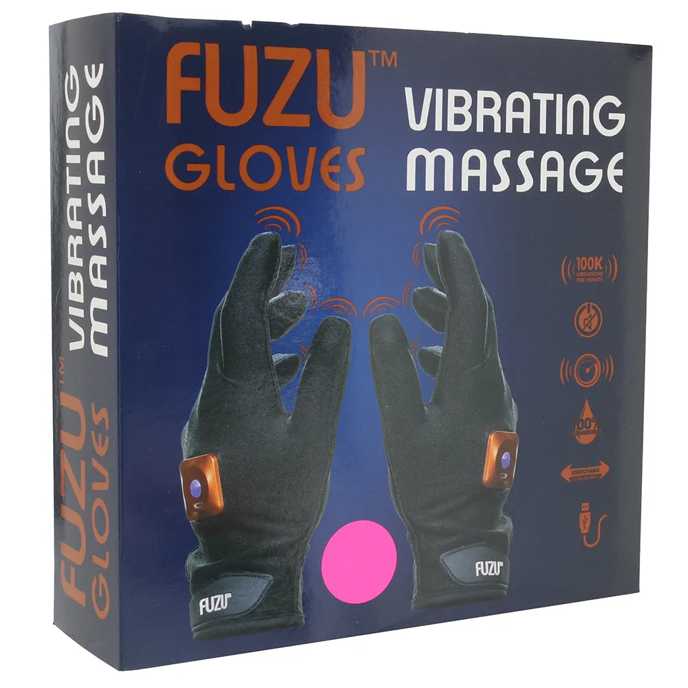 Fuzu Vibrating Small Massage Gloves in Pink