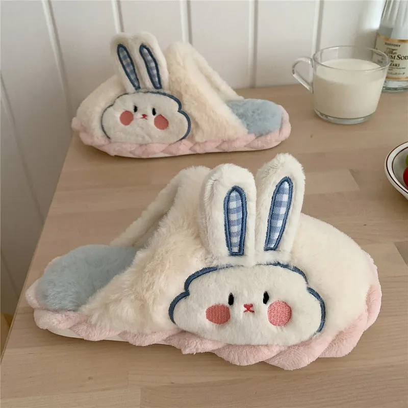 Fuzzy Animal Slippers for Girls