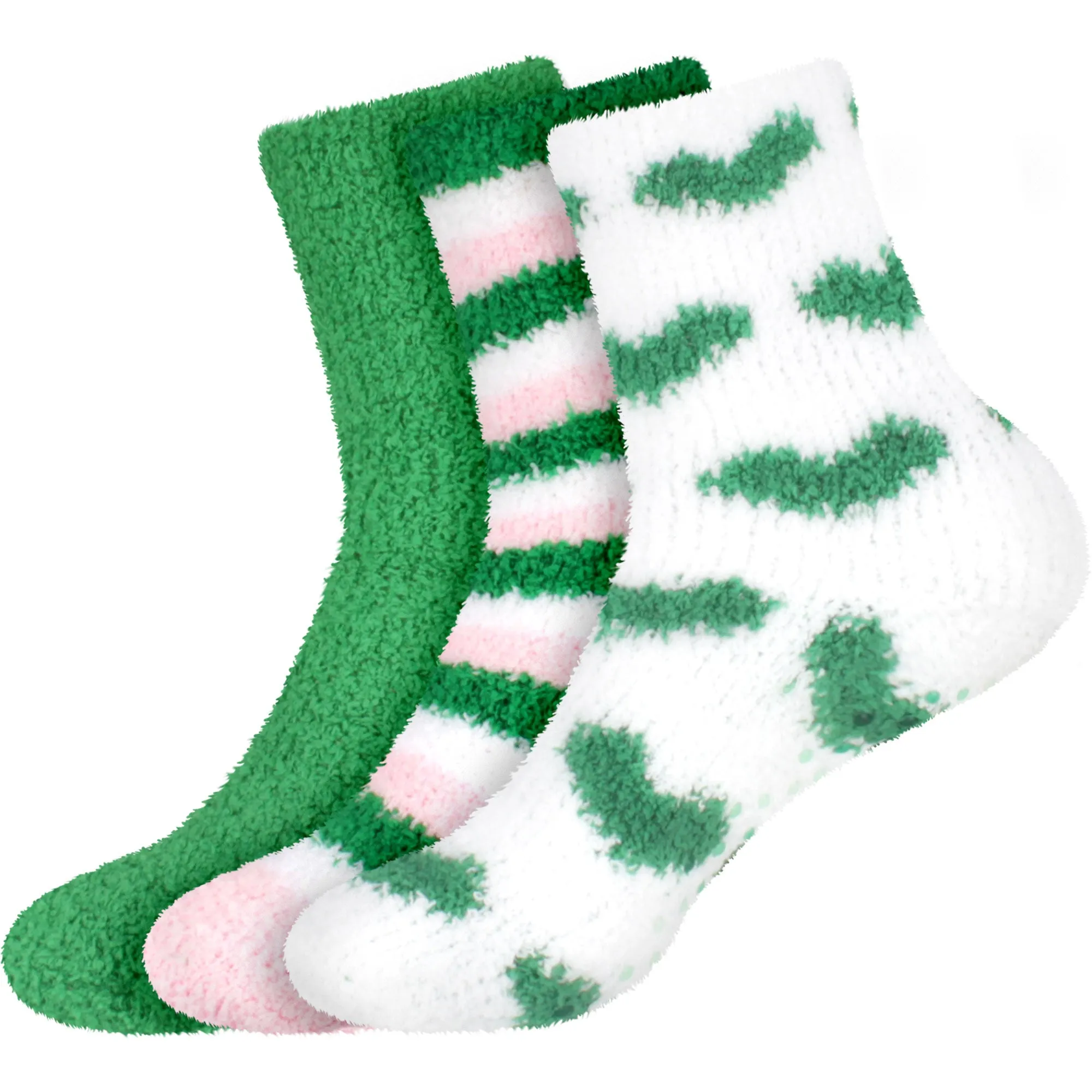 Fuzzy Heart/Stripe/Solid Sock Assortments