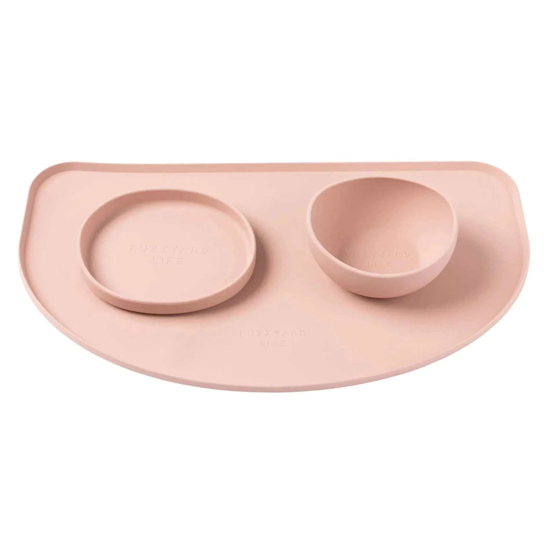 FuzzYard Life Silicone Feeding Mat Soft Blush