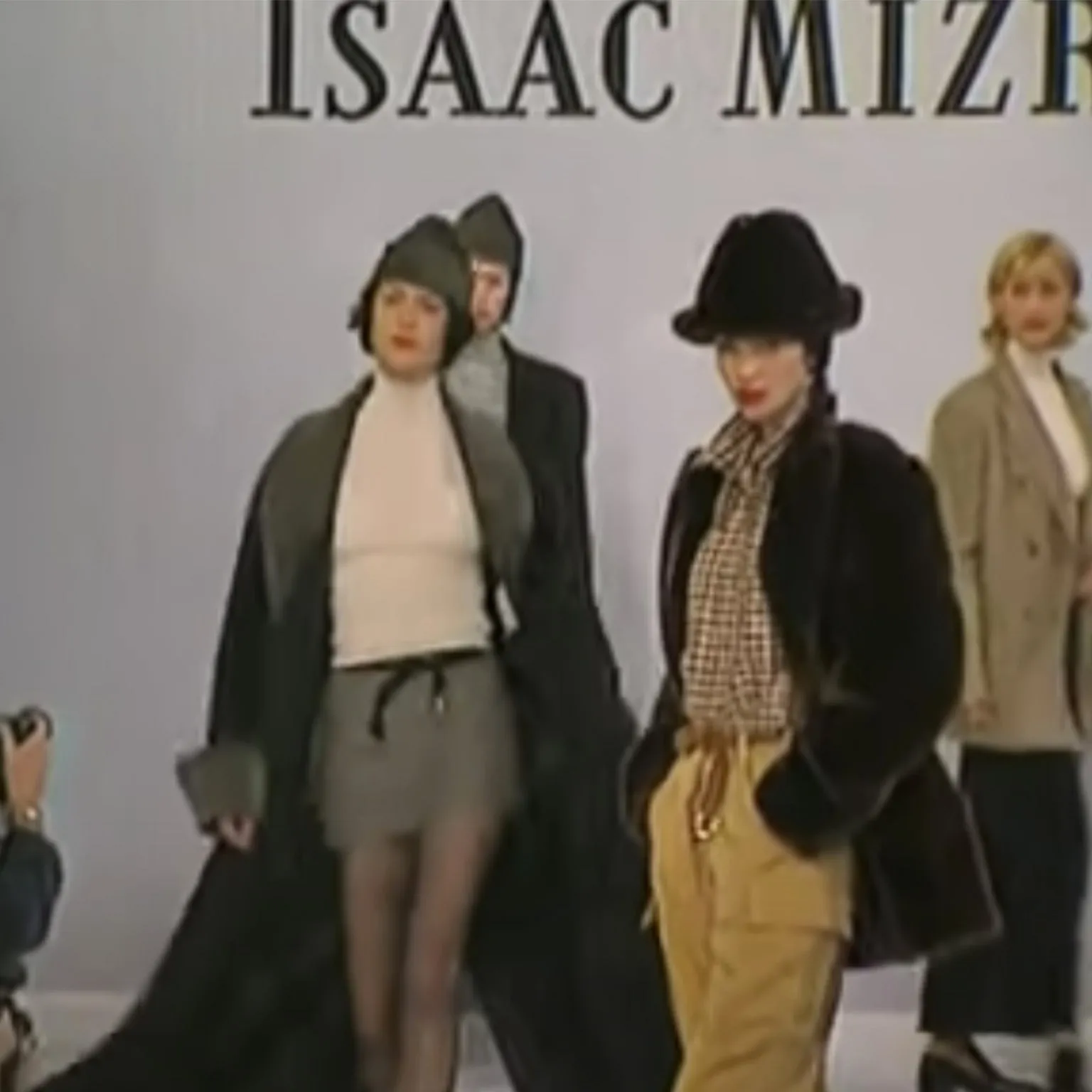 F/W 1994 Isaac Mizrahi Alpaca Coat With Faux Fur Trim