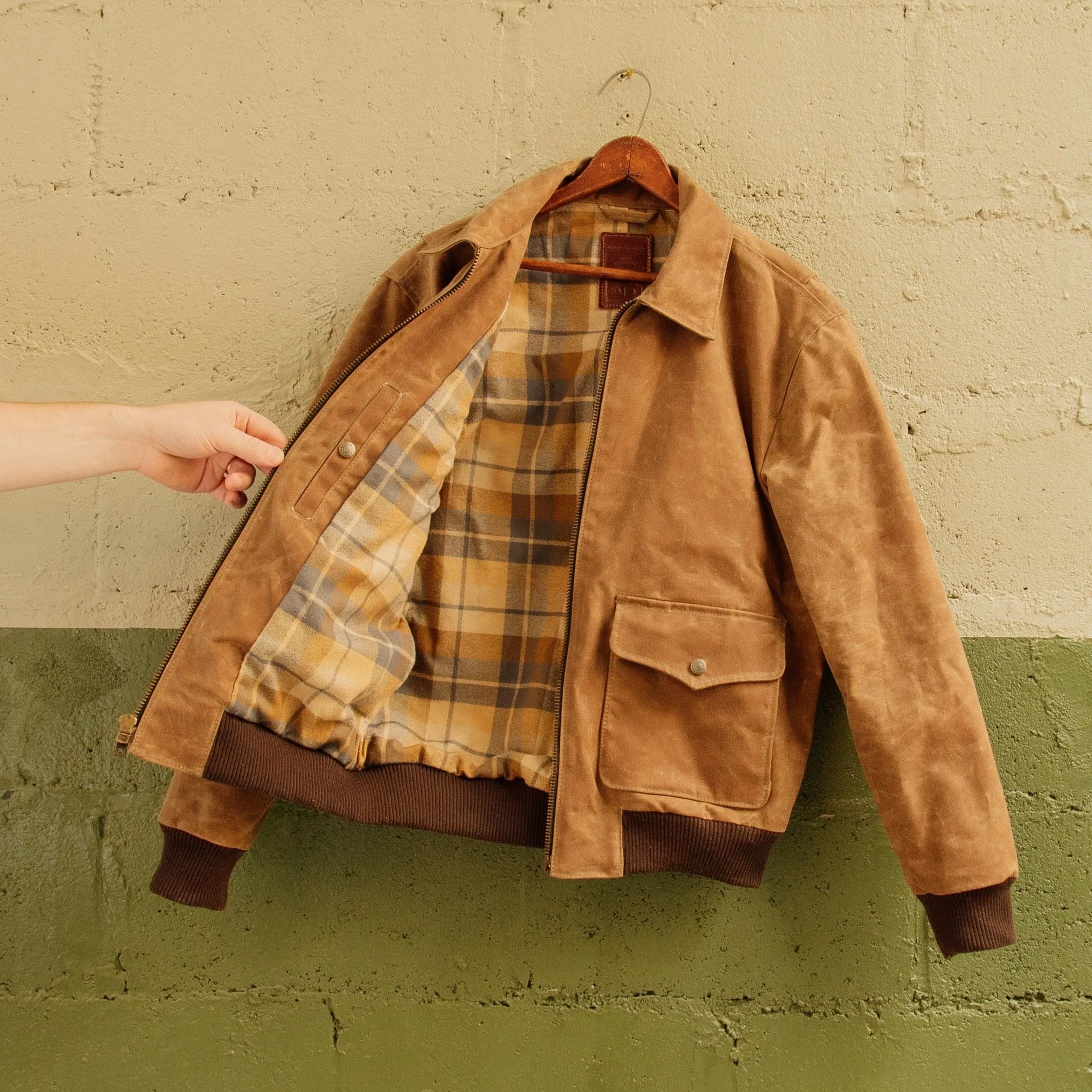 G-1 Waxed Bomber - Brush Brown