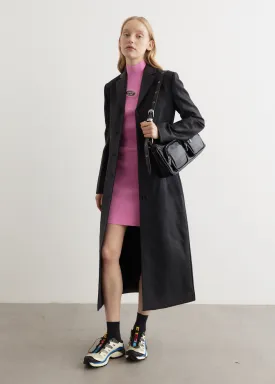 G-Lamour Giacca Wet Look Wool Coat