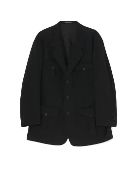 GABARDINE 4-POCKET 3-BUTTON JACKET