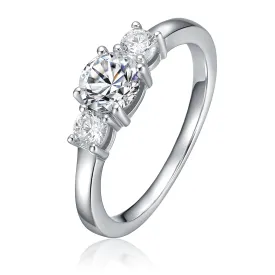 Gabrielle Three-Stone Engagement  Ring