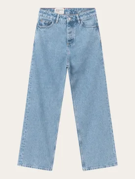 GALE straight mid-rise bleached stonewash 5-pocket jeans REBORN - Bleached Stonewash