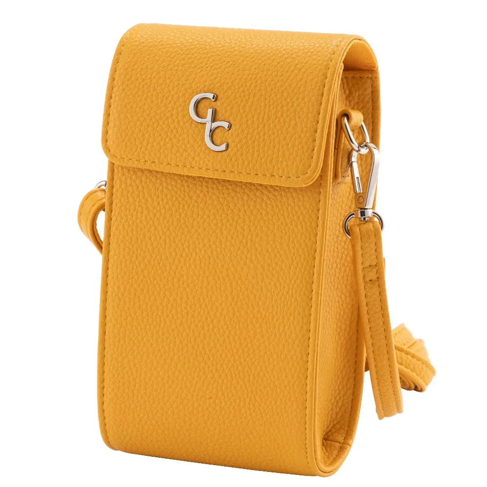 Galway Crystal Fashion Mini Crossbody - Mustard