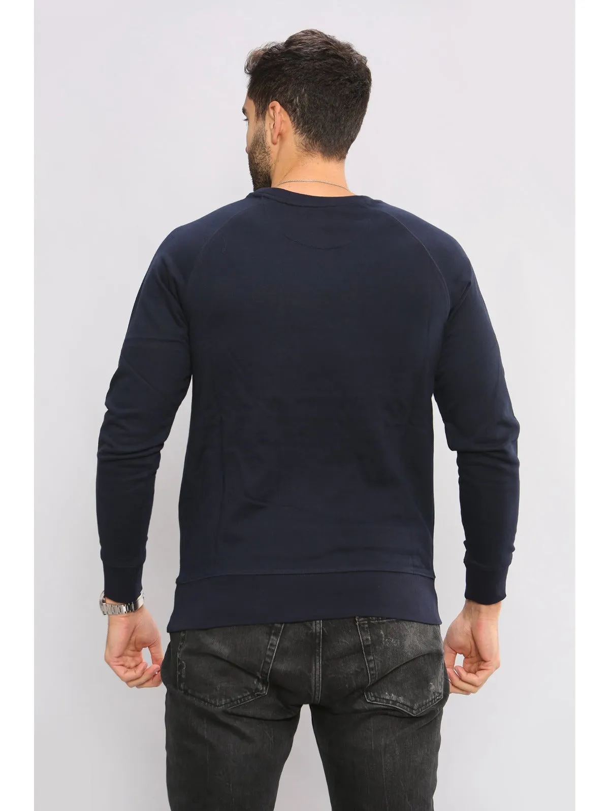 Gant Mens Printed Pullover Shield Sweatshirt