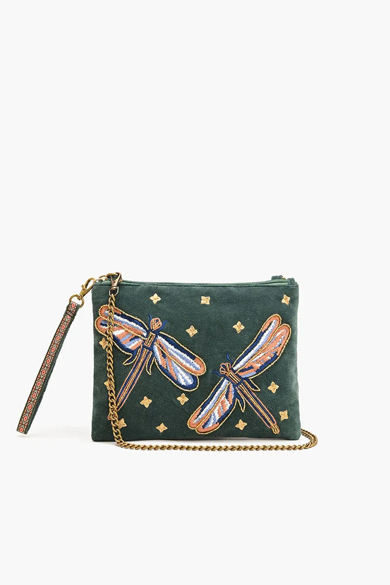 Garden Dragonfly Wristlet