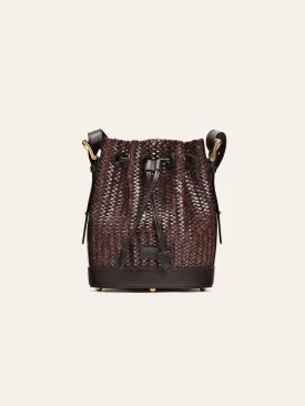 Gaya Mini Dark Maroon Dama Bucket Bag