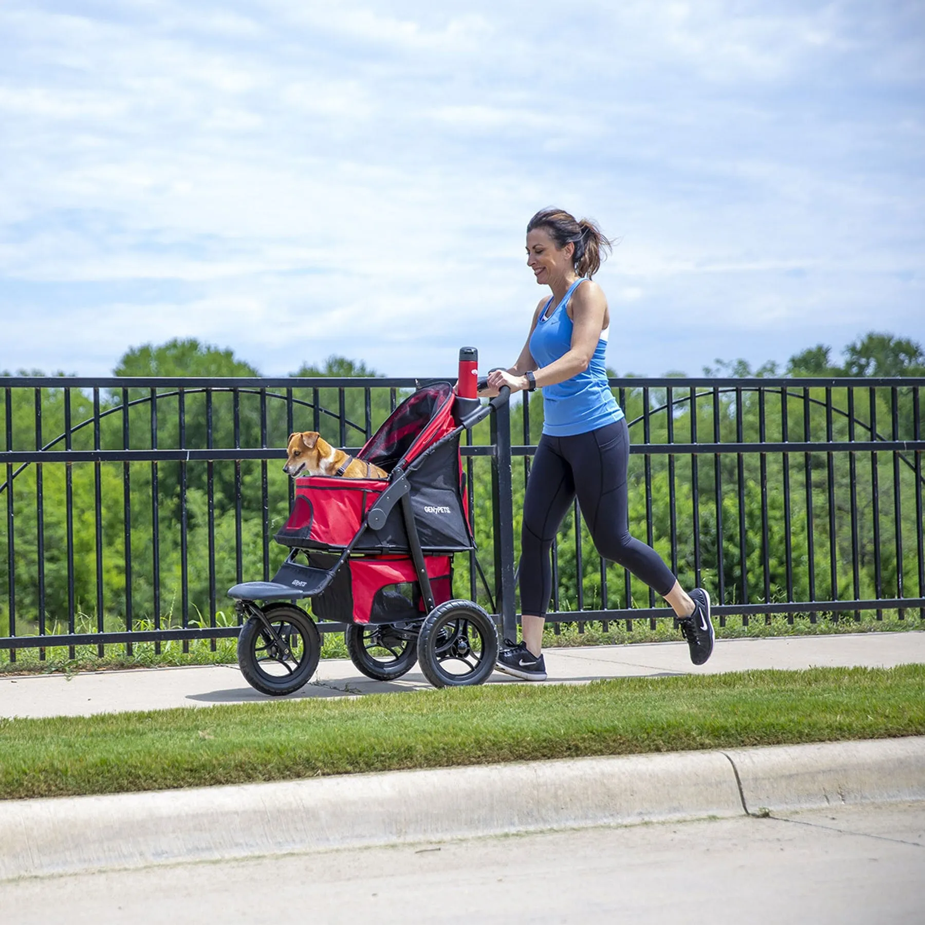 Gen7Pets G7 Jogger Pet Stroller Pathfinder Red