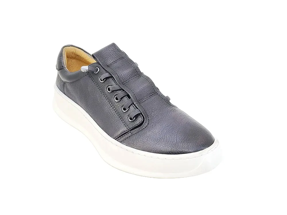 Genuine Calfskin Slip-On Sneakers