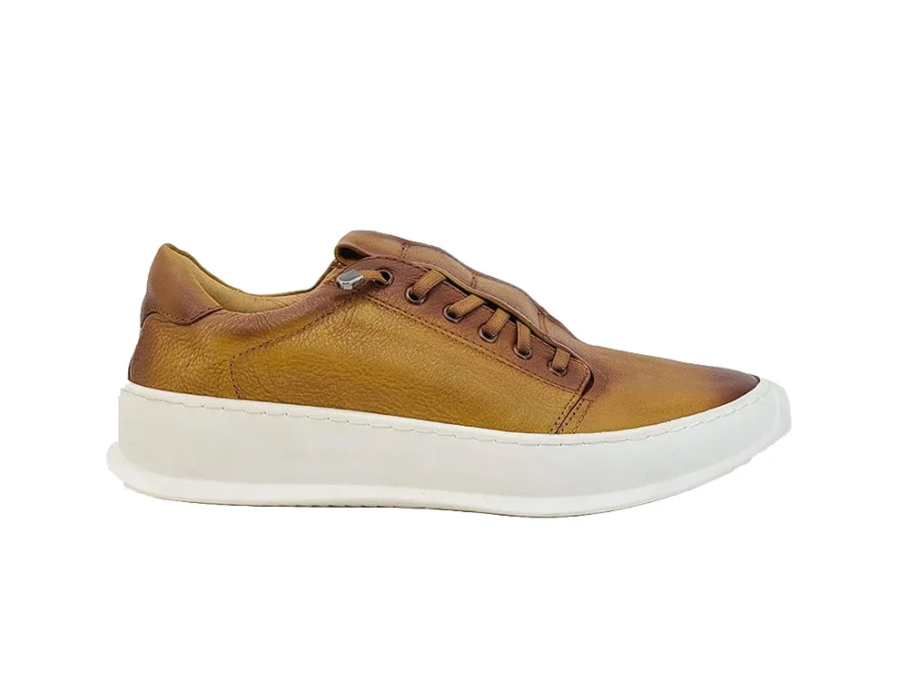 Genuine Calfskin Slip-On Sneakers