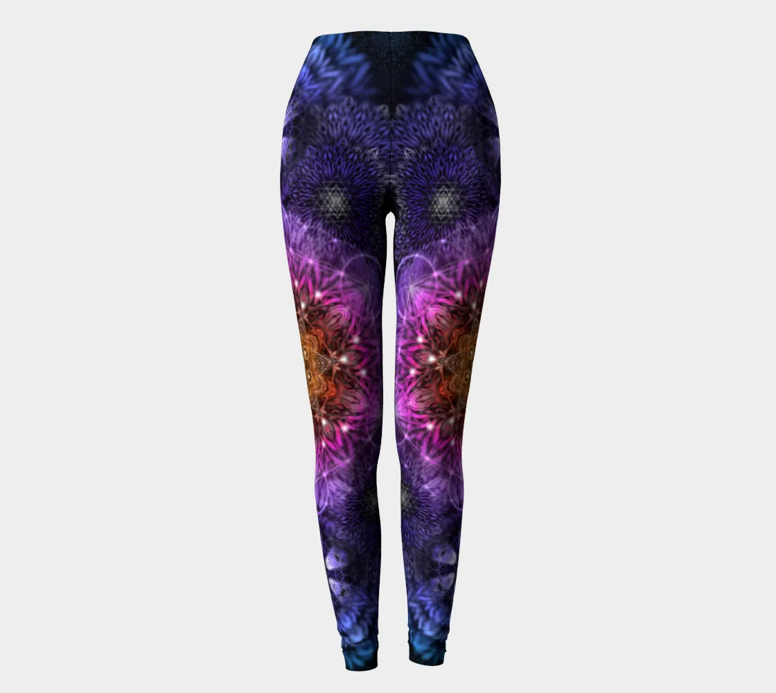 GEOMETRIC SUNSET COLOURS | LEGGINGS | YANTRART