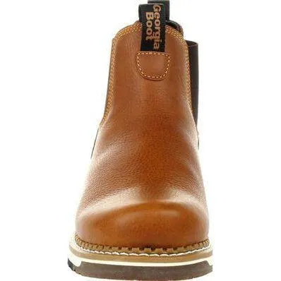 Georgia Men's AMP LT Wedge Soft Toe Chelsea Work Boot - Brown - GB00346