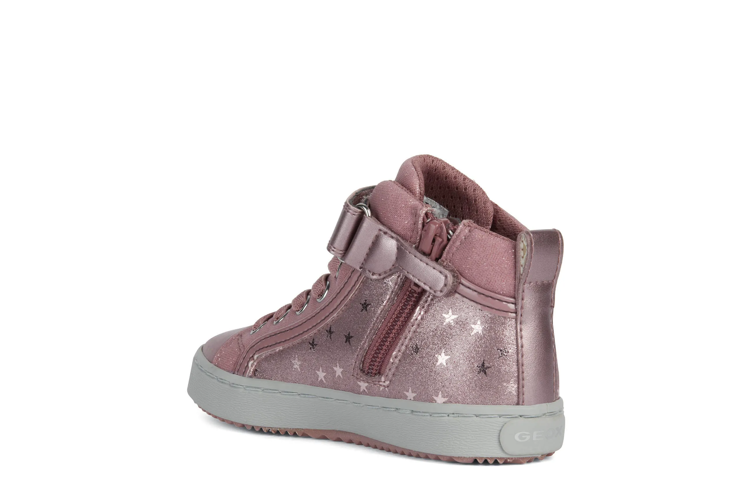 Geox Kalispera Girls Dark Pink Hi-Top Boot