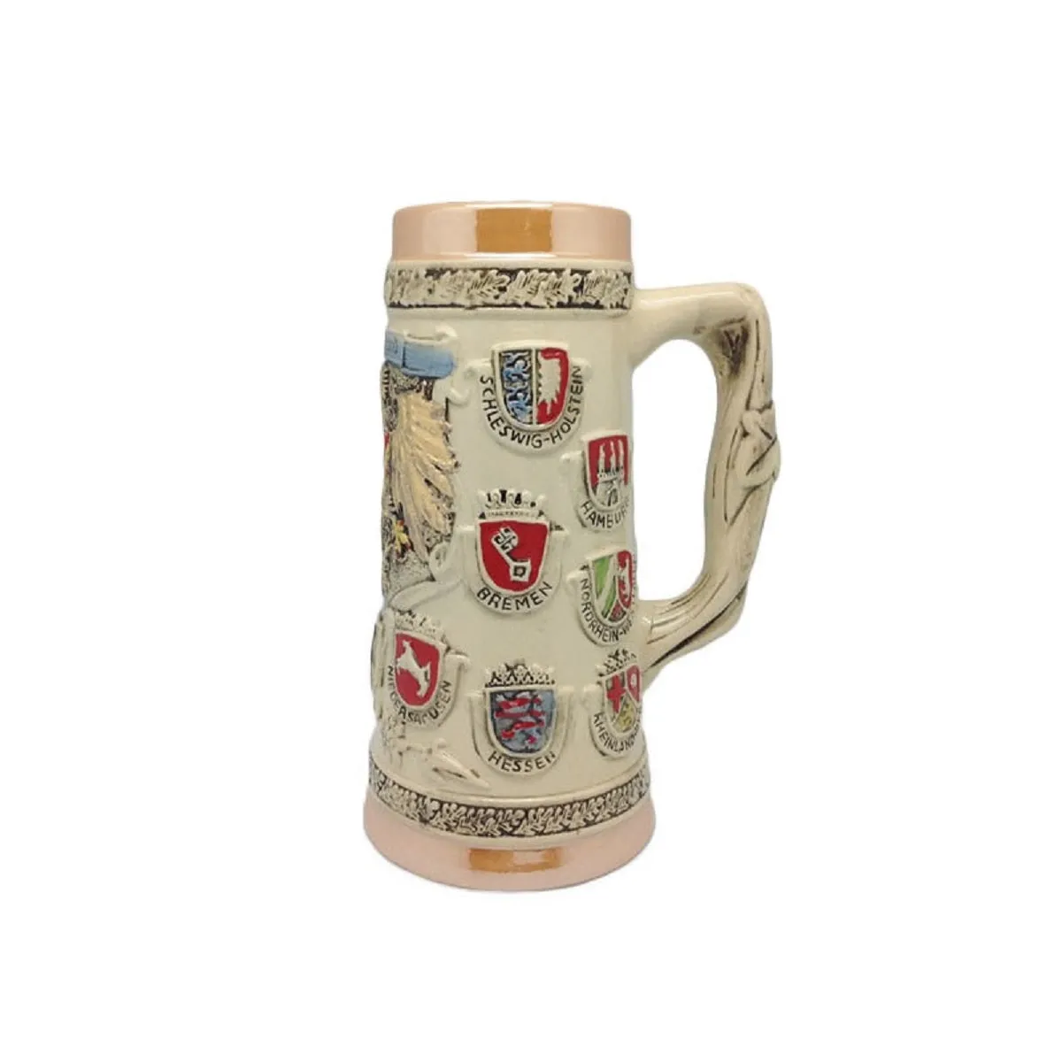 German Ceramic Stein Coat of Arms (no Lid)