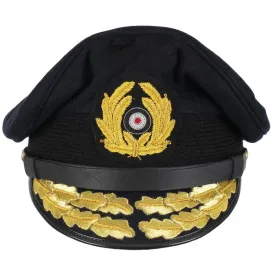 German Naval Visor Cap – Admiral Style with Embroidered Eagle