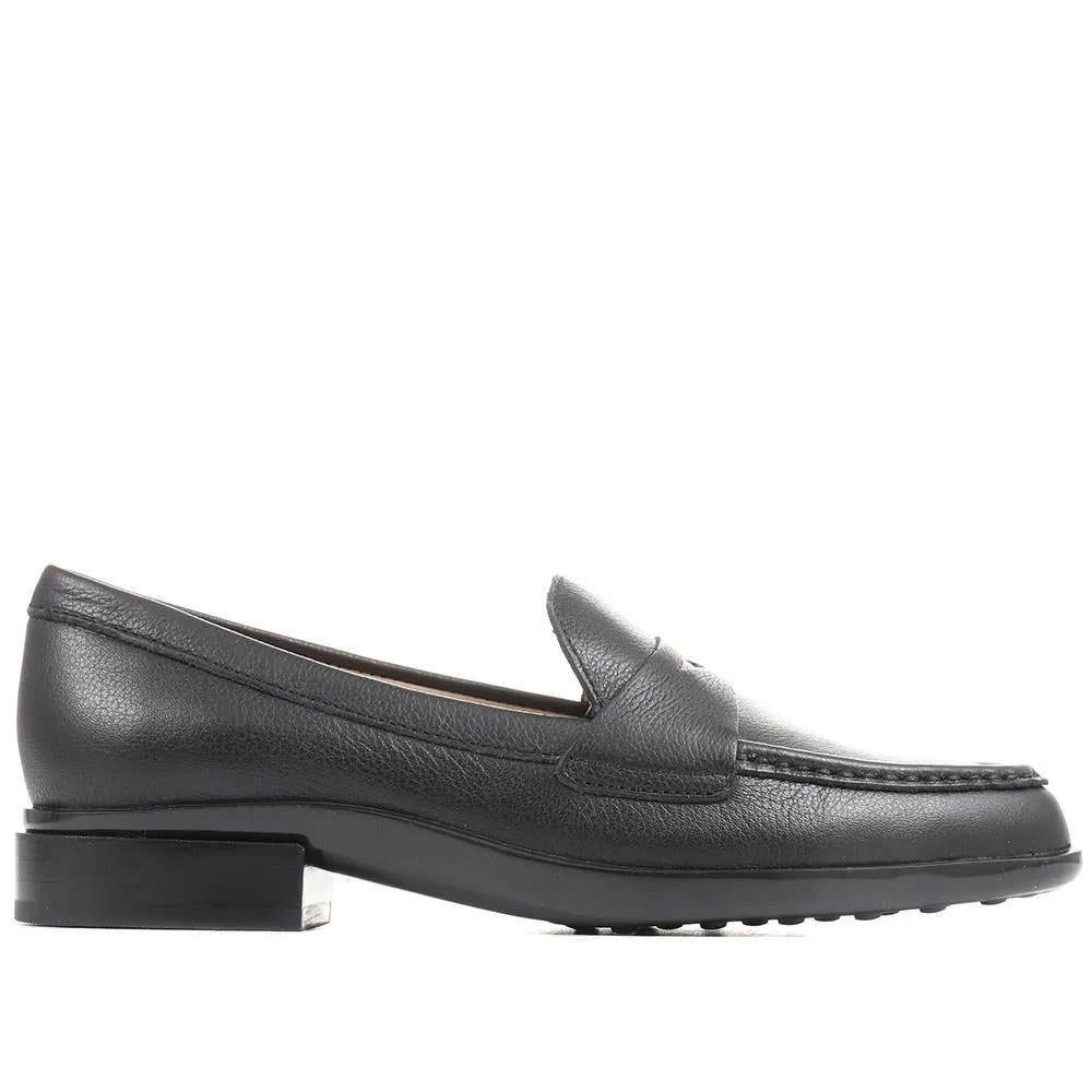 Gessa Leather Penny Loafers - GESSA / 323 117