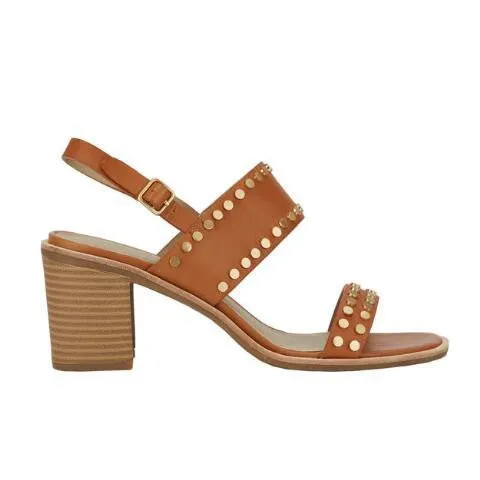 G.H. Bass Women's Rachel Block Heel Sandal/Cognac