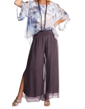 Gia Silk Pants in Rhapsody