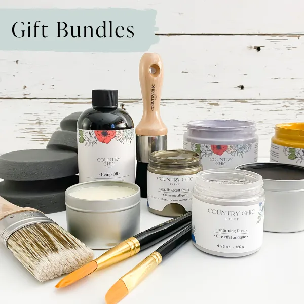 Gift Bundle - Country Chic Paint Eco-Friendly DIY Chalk Style Furniture Paint Bundle