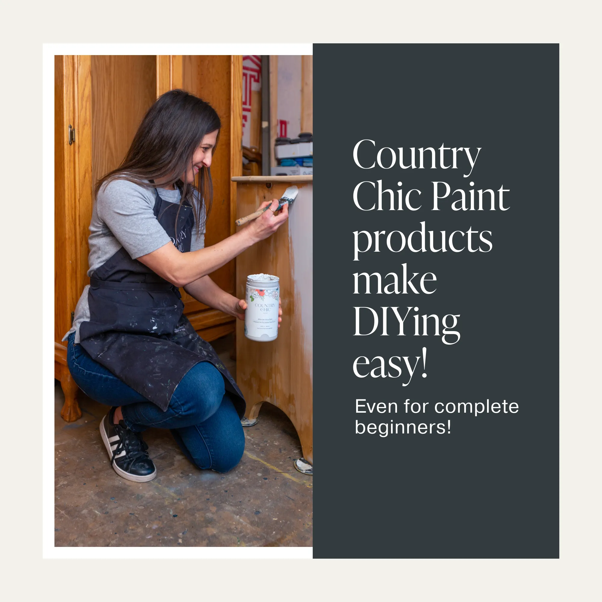 Gift Bundle - Country Chic Paint Eco-Friendly DIY Chalk Style Furniture Paint Bundle