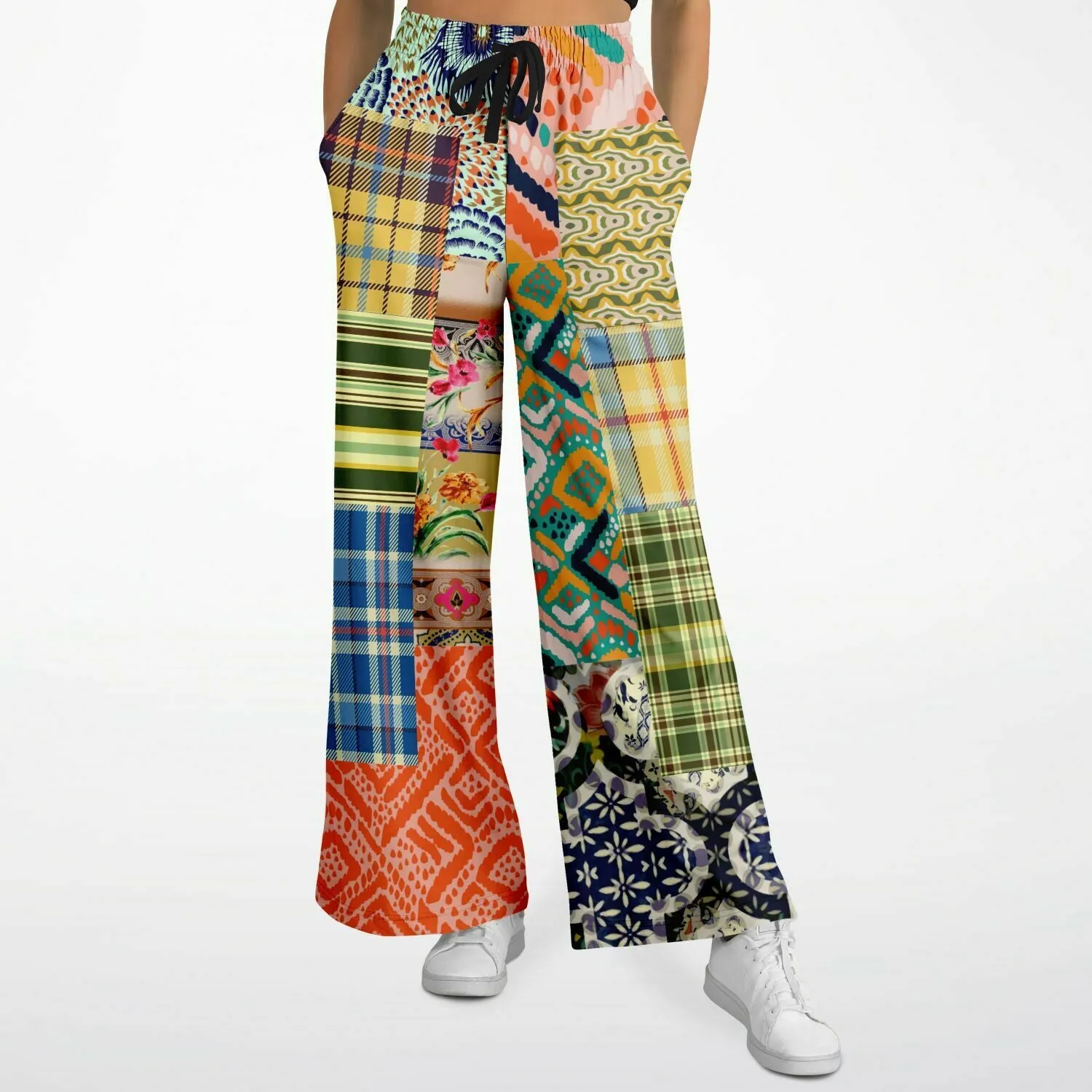 Ginger Snap Boho Patchwork Wide Leg Pants