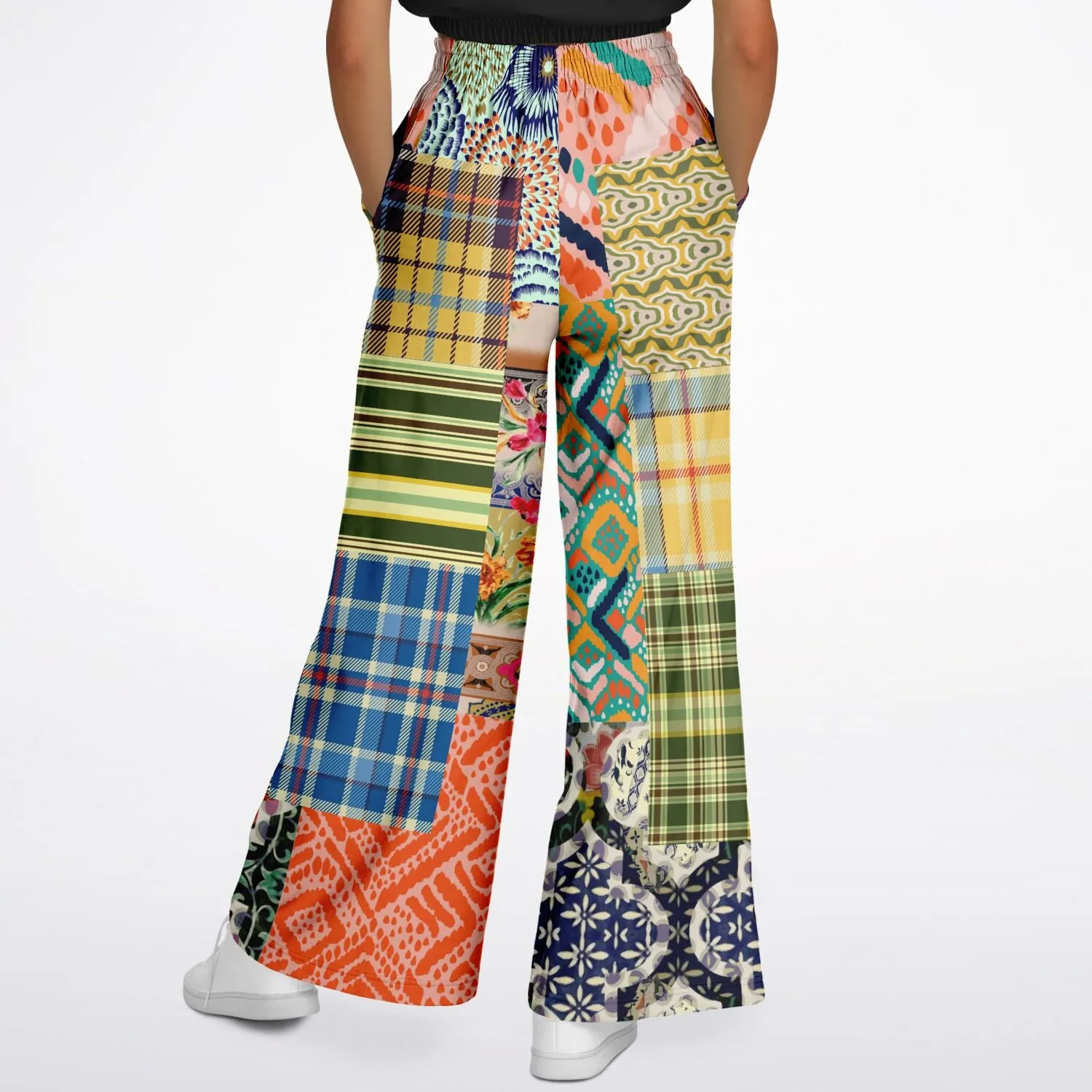 Ginger Snap Boho Patchwork Wide Leg Pants