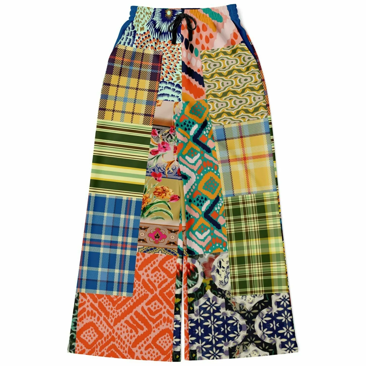 Ginger Snap Boho Patchwork Wide Leg Pants